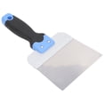 thumbnail image 4 of Cuchillo de masilla de acero inoxidable pulido con espejo para mantenimiento de coche, cuchillo de cinta raspadora con mango antideslizante de goma suave, 6 pulgadas, 150mm, 4 of 5