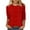 Red, variant on Meichang 3/4 Sleeve Women Tops 2024 Trendy Shiny Print Graphic Tees Dressy Casual Elbow Length Sleeve Crewneck Shirts Summer T Shirts for Women