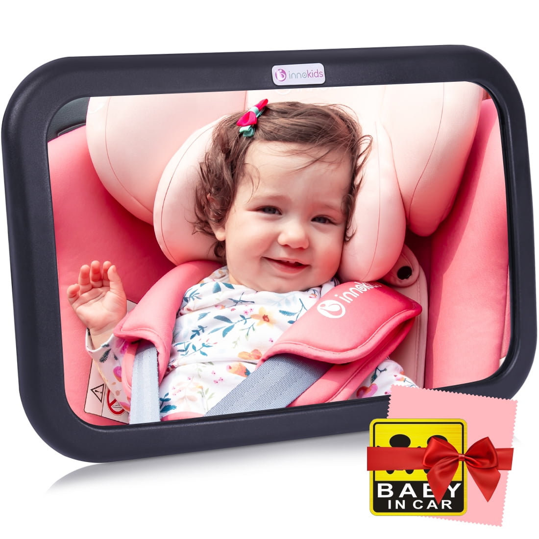 Innokids Baby Car Seat Mirror,Rear Facing (Black) Style HY001BK (1