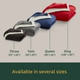 thumbnail image 3 of Rest Haven Fleece/Sherpa Bed Blanket, Queen, Blue, 3 of 5