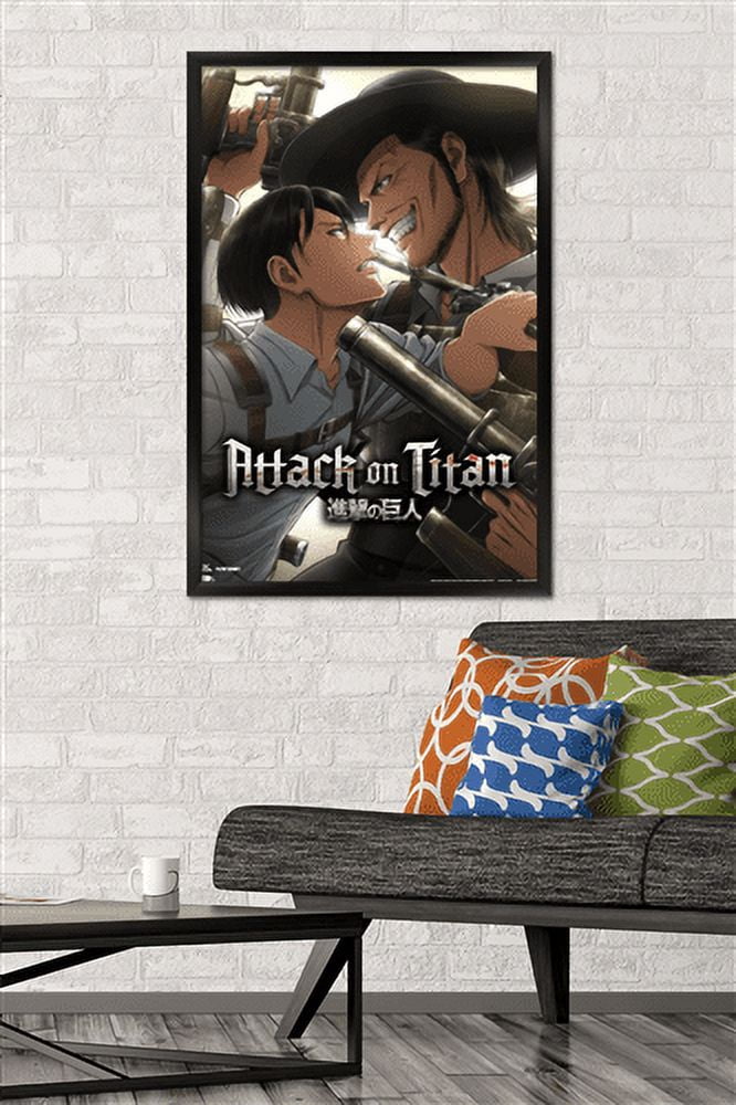 Attack on Titan: Season 3 - Stalemate Wall Poster, 22.375" x 34", Framed
