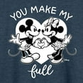 thumbnail image 3 of Disney - Mickey & Friends - Minnie & Mickey - You Make My Heart Full - Women's Lightweight French Terry Long Sleeve Shirt, 3 of 5