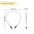 thumbnail image 6 of Unique Bargains Thin Headbands for Women Leather Head Bands for Women's Hair Fashion Hair Accessories for Women White, 6 of 7