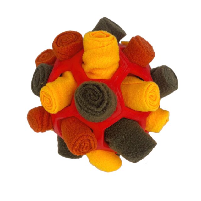 Bola de olfateo para perros, juguete de goma de alimentación lenta, comida tibetana para mascotas, aumento de IQ, alimentador de alimentos, juegos de entrenamiento para cachorros, Bola de olfateo qym unisex