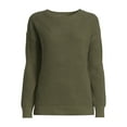 thumbnail image 5 of Time and Tru Women's Shaker Knit Sweater, Midweight, Sizes XS-XXXL, 5 of 6
