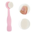 thumbnail image 3 of 1 Pc Soft Plastic Nano Fiber Hair Cleansing Brush Long Handle Pink 6.69"x1.26", 3 of 4