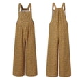 thumbnail image 6 of Casual Jumpsuits for Women with Wide Leg Pockets Straps Floral Vintage Prints Jumpsuit Rompers Overalls, 6 of 7