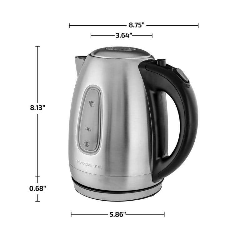 OVENTE Electric Kettle, Hot Water, Heater 1.7 Liter - BPA Free Fast Boiling  Cordless Water Warmer - Auto Shut Off Instant Water Boiler for Coffee 