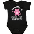 thumbnail image 3 of Inktastic Mommom Loves Me Girls Bear Girls Baby Bodysuit, 3 of 5