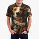 thumbnail image 1 of Balery Modern Cute Dog Camisa Polo de Hombre con Estampado, de Manga Corta y Tejido Medio, Camisa Tipo Golf Polo-Small, 1 of 6