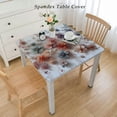 thumbnail image 2 of nygtbtfer Tablecloth, Fitted Table Cover with Elastic for Tables, Pastoral Botanical Summer Flowers Table Cloth Outdoor Dinning Party Tablecloths, 2 of 7