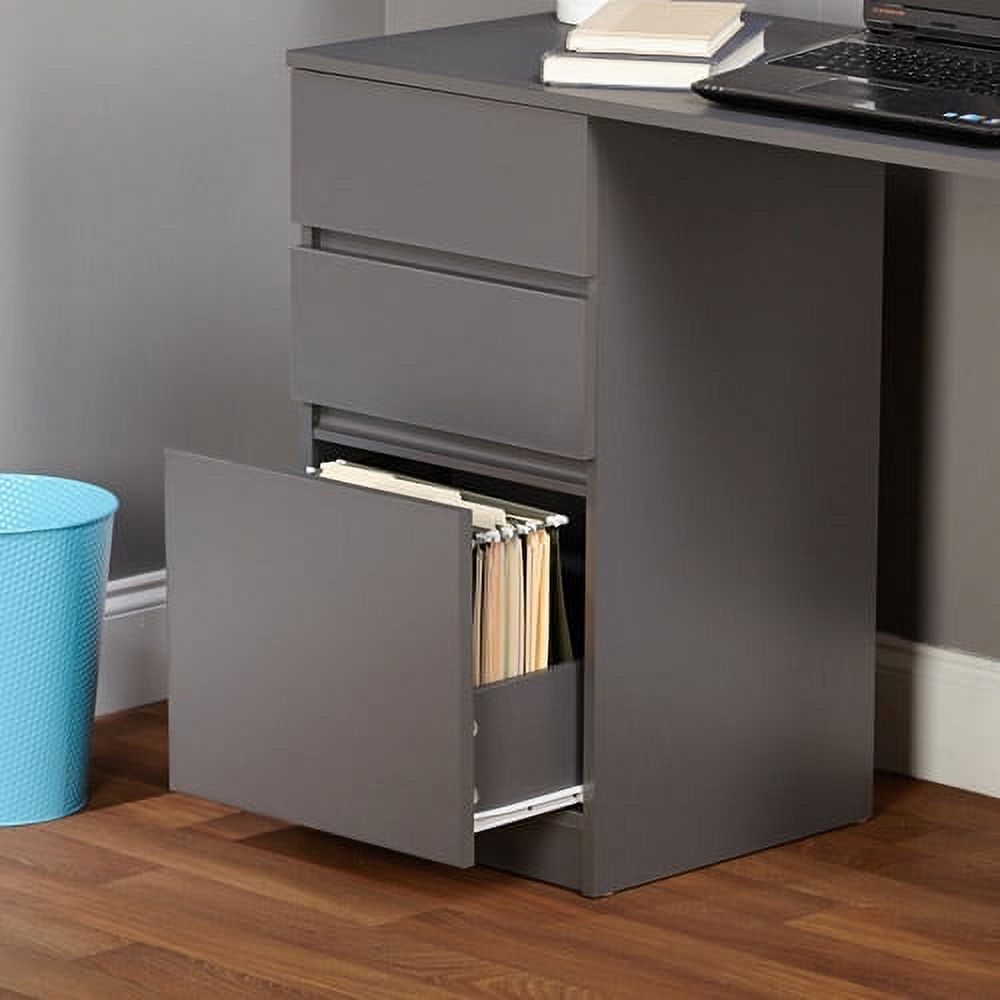 Como Writing Desk with 3 Storage Drawers, Multiple Colors - image 2 of 3