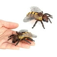 thumbnail image 4 of Huanledash Bee Model Clear Texture Realistic Vivid Appearance PVC Miniature Simulation Honeybee Animal Sculpture Home Decor, 4 of 8