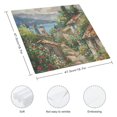 thumbnail image 3 of Nawy Flowers, Buildings, Mountain Polyester Party Dinner Decoration Washable Napkins 2 PCS, 3 of 7