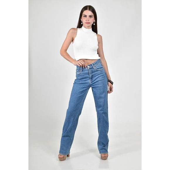 Jeans Wide Leg /Juvenil, 7490 (Azul medio) azul 1