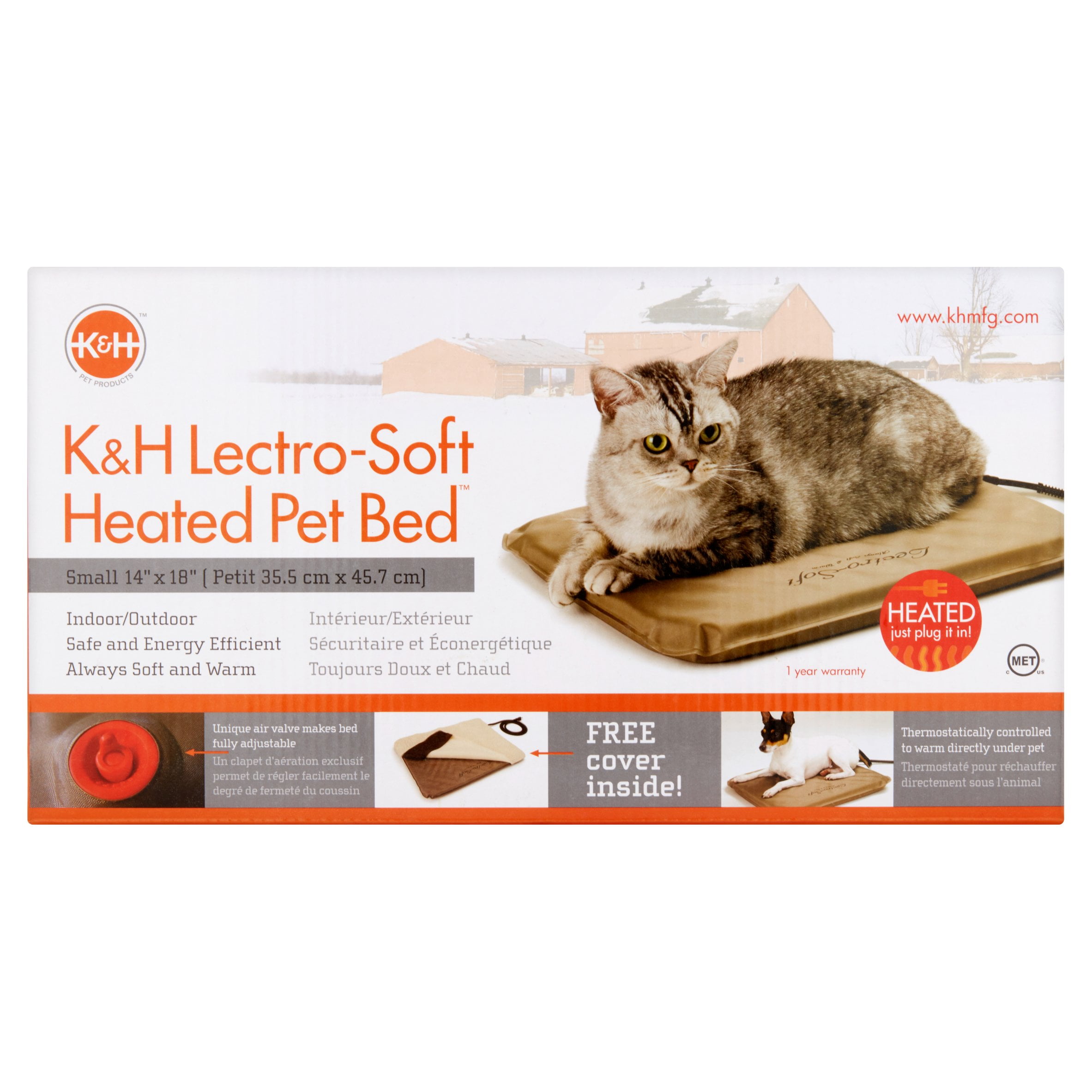 K H Lectro Soft Outdoor Heated Bed Medium 25 X36 1 5 Beige K H Lectro Soft Outdoor Heated Bed Medium 25 X36 1 5 Beige