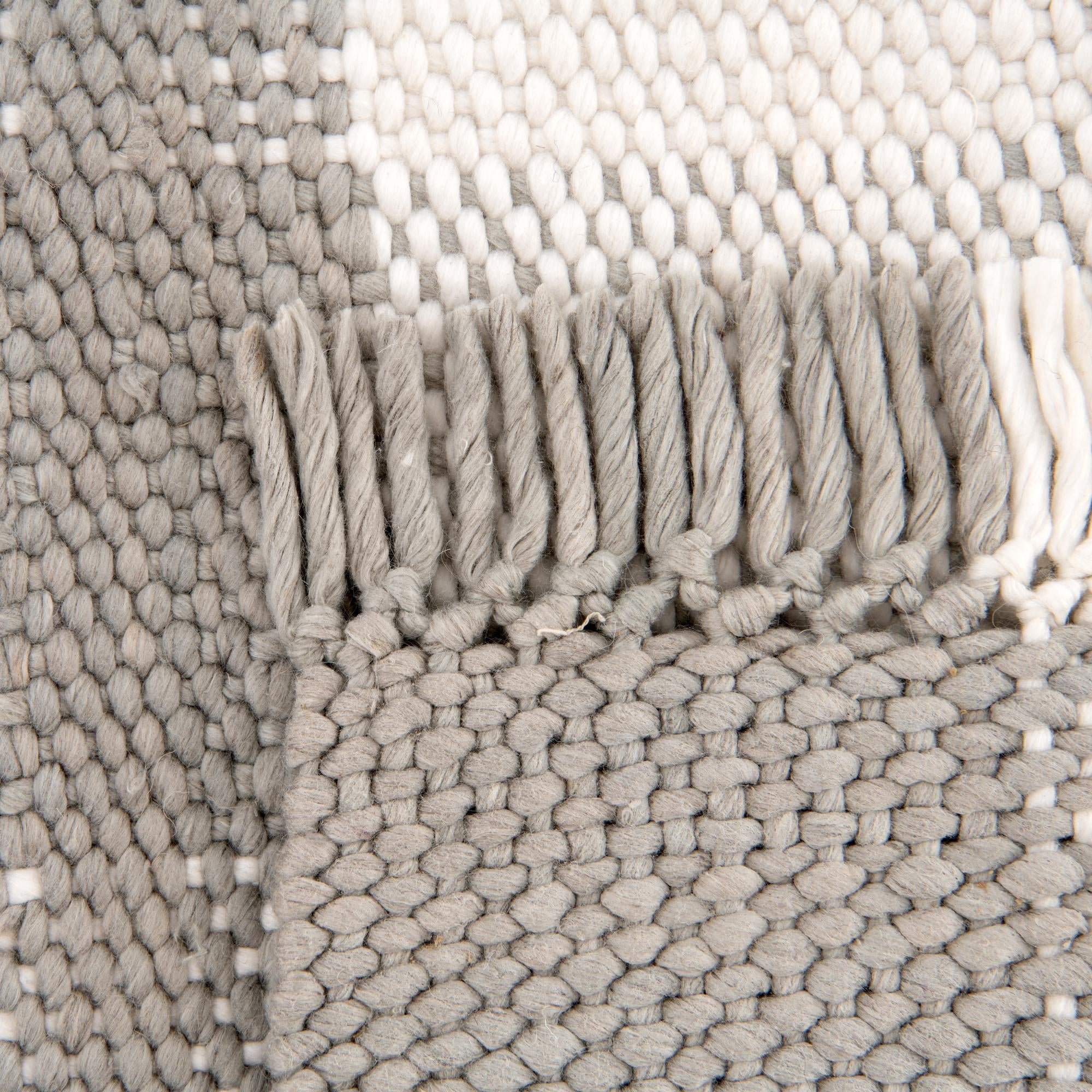 Unique Loom Eco Plaid Indoor Outdoor Washable Collection Area Rug - Balmoral (9' x 12' Rectangle Gray/Ivory)