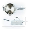 thumbnail image 4 of David Burke Stature 4Quart tall sauce pot with pour sides and strain lid, 4 of 5