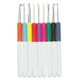 thumbnail image 2 of AMONIDA 9 Pcs Aiguilles Émoussées Taille Standard Fil Tricoté Plus Crochets Ensemble Poignée Ergonomique Coloré Choix Multiples Crochets Aiguilles pour Mains Arthritiques, 2 of 8