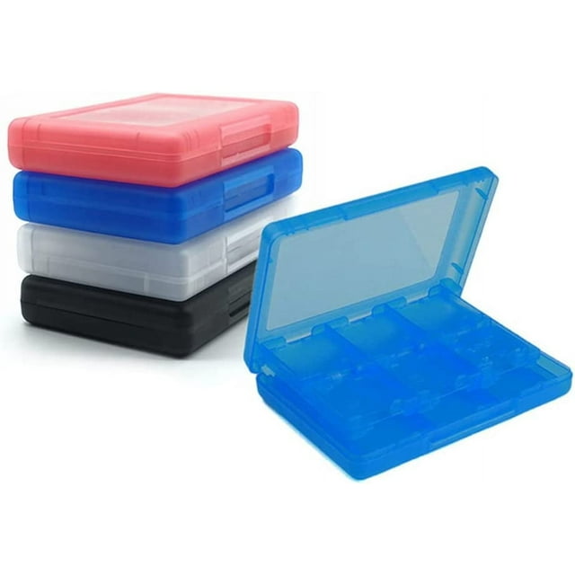 28-in-1 Game Card Case Storage Box for 3DS / 3DS / DSi/DSi XL/DSi LL/DS/DS Lite Protective Storage System Game Card Organizer Games Holder case Cartridge Storage Box Holder (white)