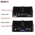 thumbnail image 2 of Mini PC sin ventilador Intel Celeron N2930 J1900 N2830 LAN dual Windows 10 4 núcleos Mini computadora de escritorio industrial COM WiFi HTPC, 2 of 4