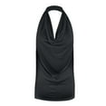 thumbnail image 3 of AherBiu Backless Tank Tops for Women Cowl Neck Sleeveless Dressy Casual Loose Shirts Blouse Tanks, 3 of 3