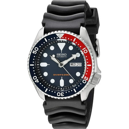 SEIKO SKX009K,Men's Automatic Diver,Self Winding,Stainless Steel Case,Silicone Strap,Screw Crown,200m WR,SKX009
