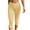 Yellow, variant on MLQIDK Pedal Pushers for Women Capri Pants Dressy Casual Elastic Waist Knee Length Plaidped Pants Trendy Summer Plaid Capri Pants with Pockets Black L