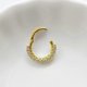 thumbnail image 5 of 316L Surgical Steel Segment Nose Ring Zircon Septum Clicker Ear Cartilage Helix Daith Hoop Body Piercing Jewelry, 5 of 5