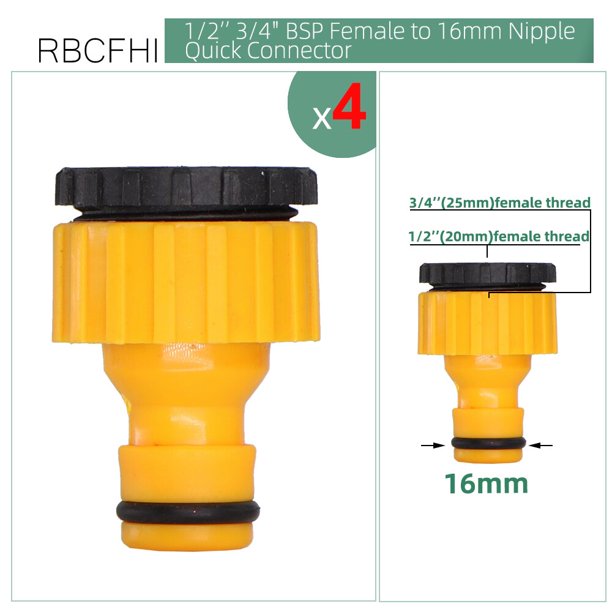 Garden Sprinkler Connector Y Tap Splitter 2-Way Valve Adapter 1/2"3/4" Male Female Thread Universal Nipple Joint Irrigation Tool He Qiyong unisex