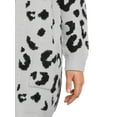 thumbnail image 5 of Dreamers by Debut Women's Plus Size Leopard Print Cardigan, 5 of 5