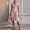 Pink, variant on Morttic Women's Elegant Short Sleeve Dress – V-Neck Pleated Detail, Asymmetrical Hem, Solid Color Evening Party Gown Pink,XXL