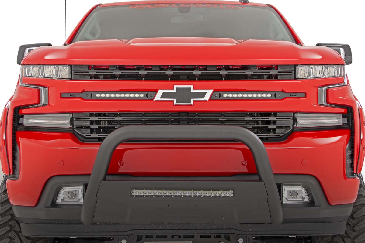 Rough Country 10" Black Series LED Grille Kit for 19-22 Silverado 1500 - 70817 Fits select: 2019-2022 CHEVROLET SILVERADO, 2022 CHEVROLET SILVERADO LTD