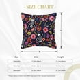 thumbnail image 4 of Bingfone Decorative Pillow Covers 18"X18" Dancing Skeletons Floral Garden Couch Pillow Cases Modern Farmhouse Covers For Couch Sofa Bed, 4 of 9