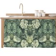 thumbnail image 2 of Palm Leaves Cabinet Curtain 32"Wx55"L,Dustproof Pantry Door Curtain with Self Adhesive Tape,Country Summer Botanical Tropical Plants Tall Storage Cover Privacy Drape for Bathroom Kitchen Laundry Room, 2 of 9