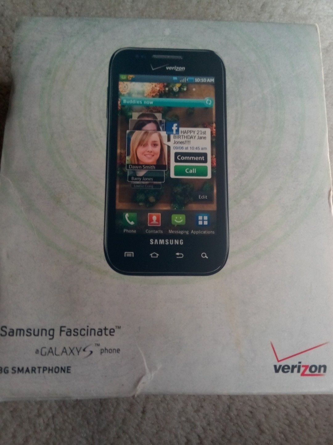 Samsung Galaxy S Fascinate SCH-I500 - Black Verizon Smartphone - Walmart.com