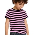 thumbnail image 3 of YUEHUA Toddler Boys Girls T Shirts Kids Colorful Striped Shirt Cotton Crew Neck Short Sleeve Tee Tops Blouse for 0-12 Years, 3 of 6