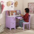 thumbnail image 5 of KidKraft Wooden Children's Study Desk with Chair, Lavender, for Ages 5+, 5 of 7