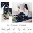thumbnail image 4 of Merry Christmas Throw Flannel Blanket 30x40In Funny Red Blue Yellow Gnome Snow Tree Super Soft Cozy Bed Blanket, Lightweight Plush Fuzzy Bed Throw for Bedroom Sofa Couch Living Room, 4 of 4