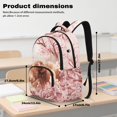 thumbnail image 6 of Bulopur Pink Cherry Blossom Kids Backpack Set 4 Pcs Highland Cow Print Waterproof Kids School Bag with Lunch Box, Pencil Case and Water Bottle Cover for Animal Theme, 6 of 7