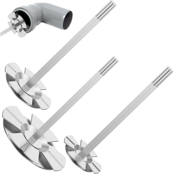 JISBEIFHA 3Pcs PVC Fitting Socket Saver 1.5/2/3inch Stainless Steel PVC Pipe Conduit Reamer Cutter Tool Sturdy Plumbing Fitting Saver for 1/2inch Variable Speed Power Drill(3,silver)A2191