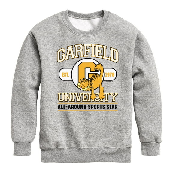 Garfield - University Sports Star - Toddler & Youth Crewneck Fleece Sweatshirt