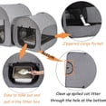 thumbnail image 2 of Portable Cat Playpen, Delivery Room, Enclosure, Postoperative Recovery, House Design for Better Standing, Foldable Pet Tent for Indoor and Outdoor Use, Cat Houses & Condos Dark Gray, 2 of 8