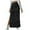 A-Black107, variant on Ribbed Knit Maxi Skirt For Women Corduroy Side Slit Casual Skirt Daily Commute Fall/Winter Long Skirt