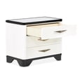 thumbnail image 3 of Tuxedo 3-Drawer Nightstand with Marble Top - Piano Keyboard, 3 of 13