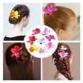 thumbnail image 6 of NUOLUX 8pcs Orchid Flower Hairpins Bridal Wedding Hair Clips Women Floral Hair Clips, 6 of 6