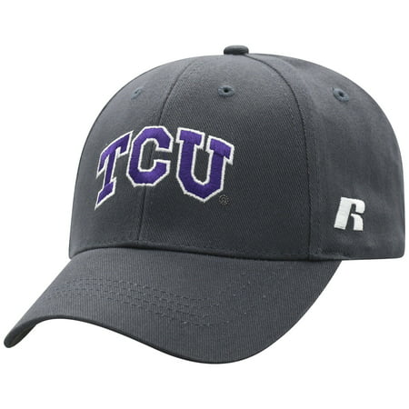 Men's Russell Athletic Charcoal TCU Horned Frogs Endless Adjustable Hat - OSFA