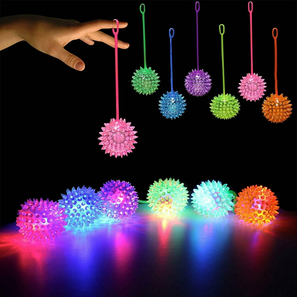 3 inch Light Up LED Jelly Spike Yo Yo Balls