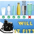 thumbnail image 3 of Win s Way Water Bottle Carrier with Strap Family Size 4 Compartment Drink Holder Bag Multi Cup Drink Tote Hands Free Spill Proof Durable with Pocket Practical Gift for Family, 3 of 6