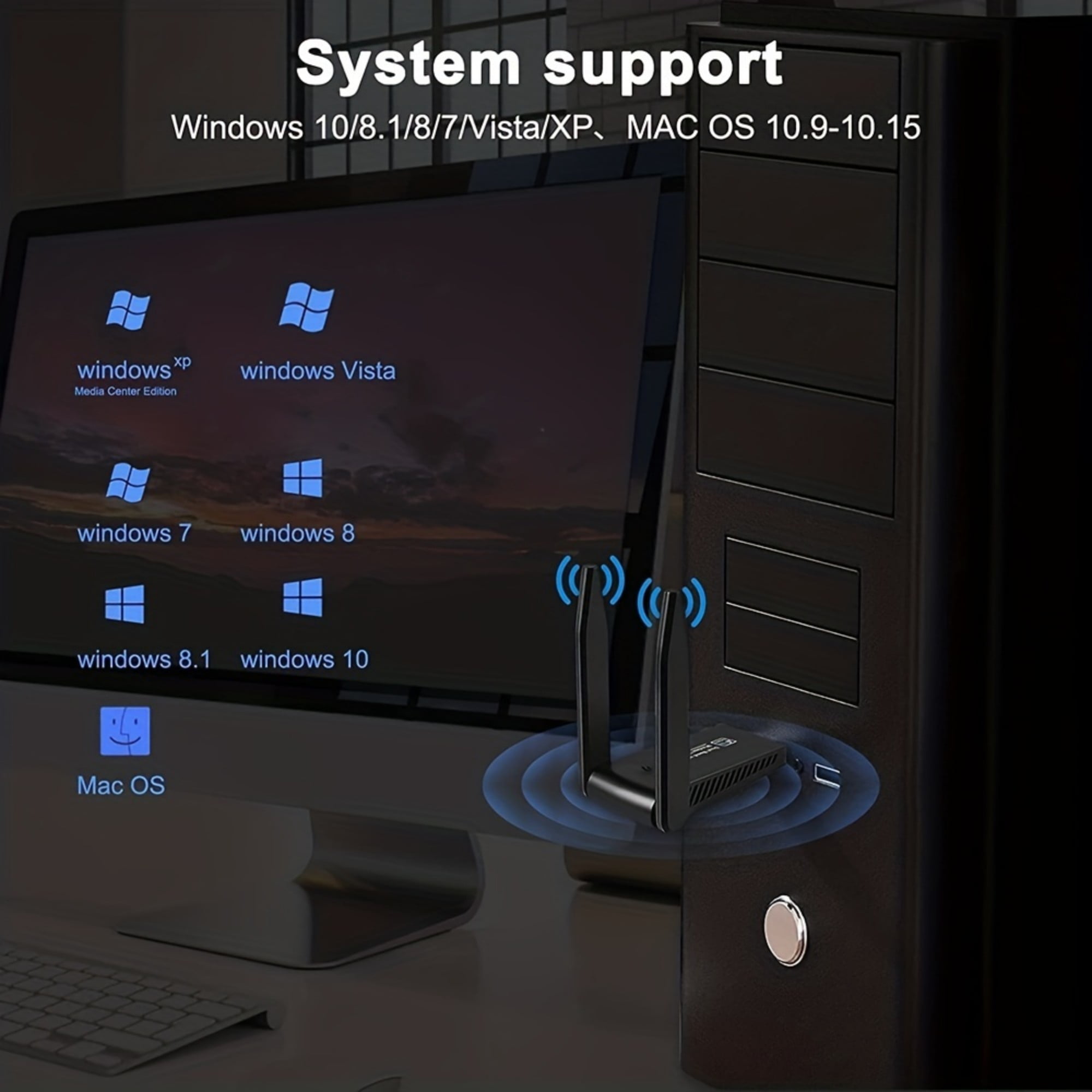 Xyra Wi-Fi Adapter 1300Mbps USB 3.0 Dual Band 5GHz 867Mbps